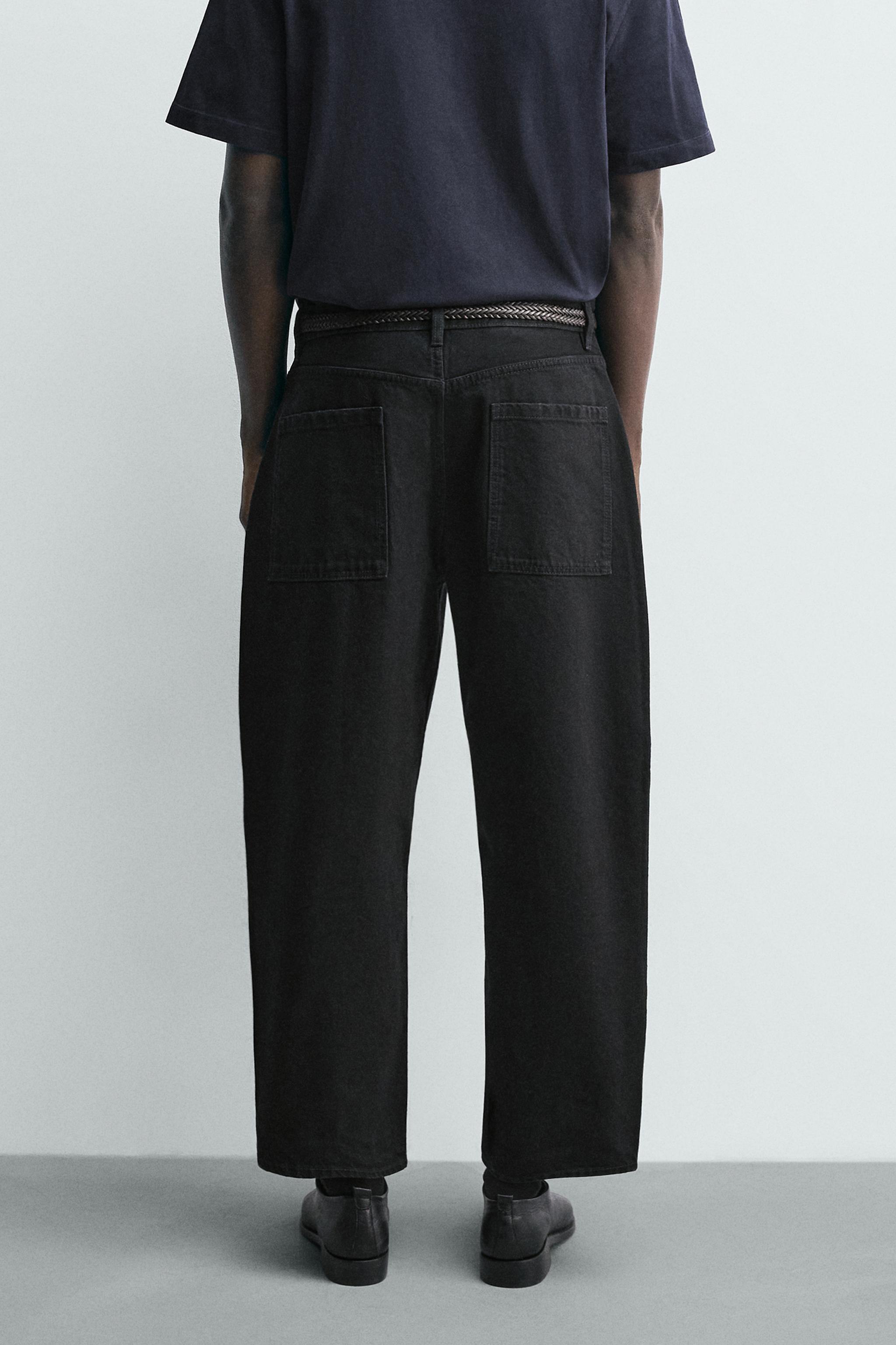 TAPERED WIDE FIT JEANS